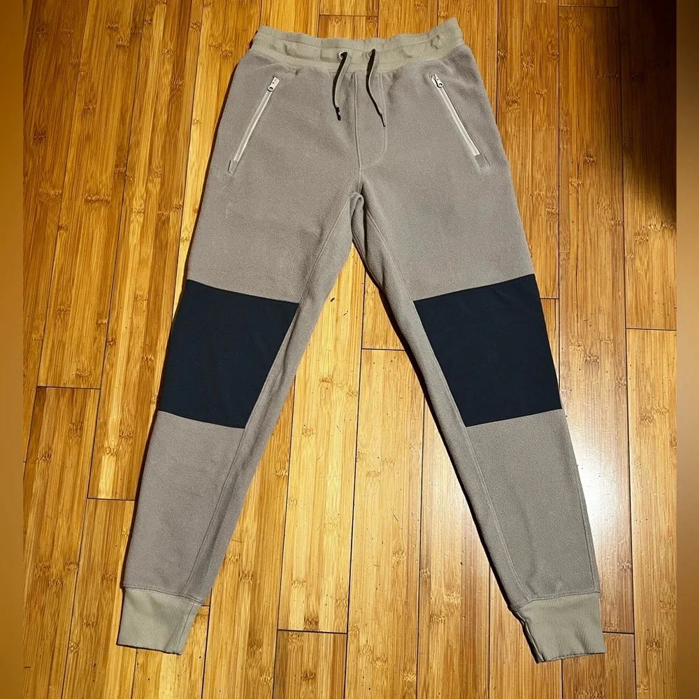 ALO Yoga Polar Fleece Jogger in Gravel Anthracite Size S - Picture 4 of 16